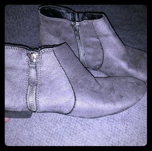 Grey booties